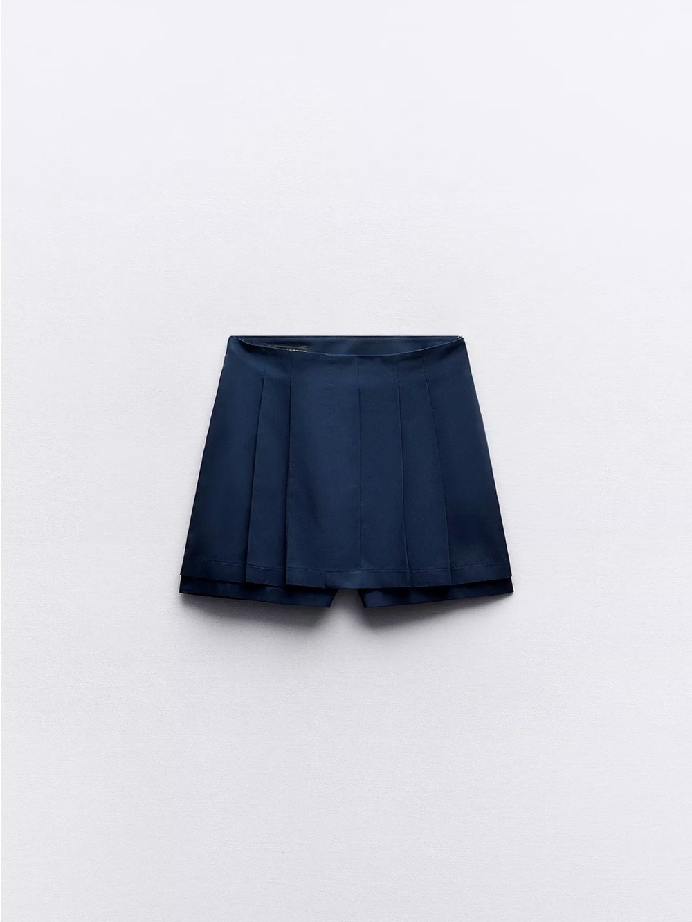 Zara Navy Pleated Mini Skort